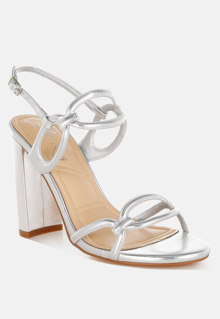 ryzah metallic cut out chain sandals#color_silver