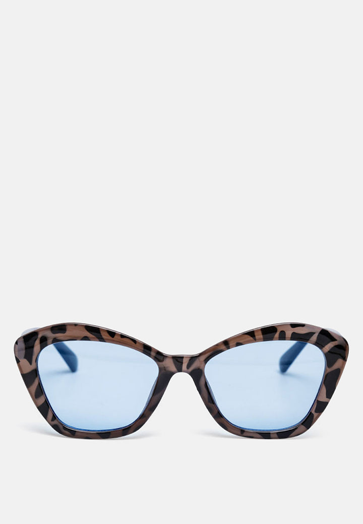 printed frame butterfly sunglasses#color_blue