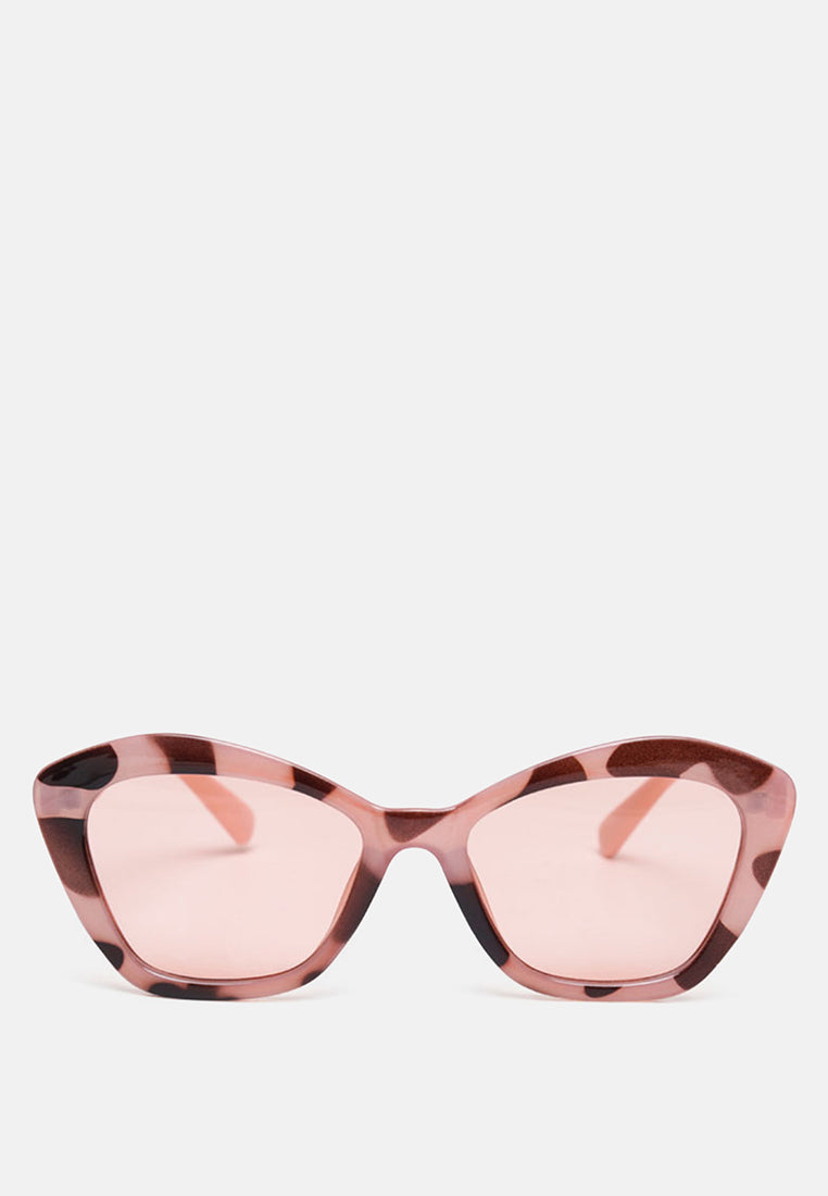 printed frame butterfly sunglasses#color_pink