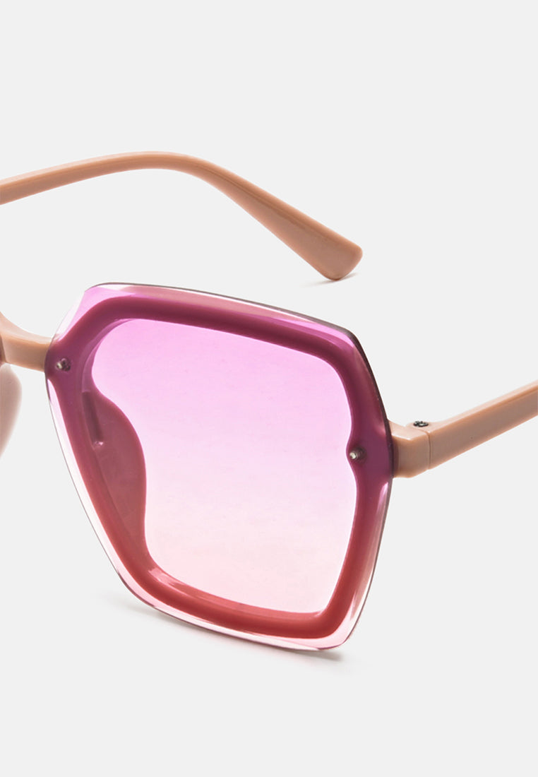 hexagon sunglasses#color_pink