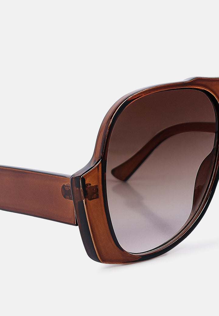 oversized sports sunglasses#color_brown