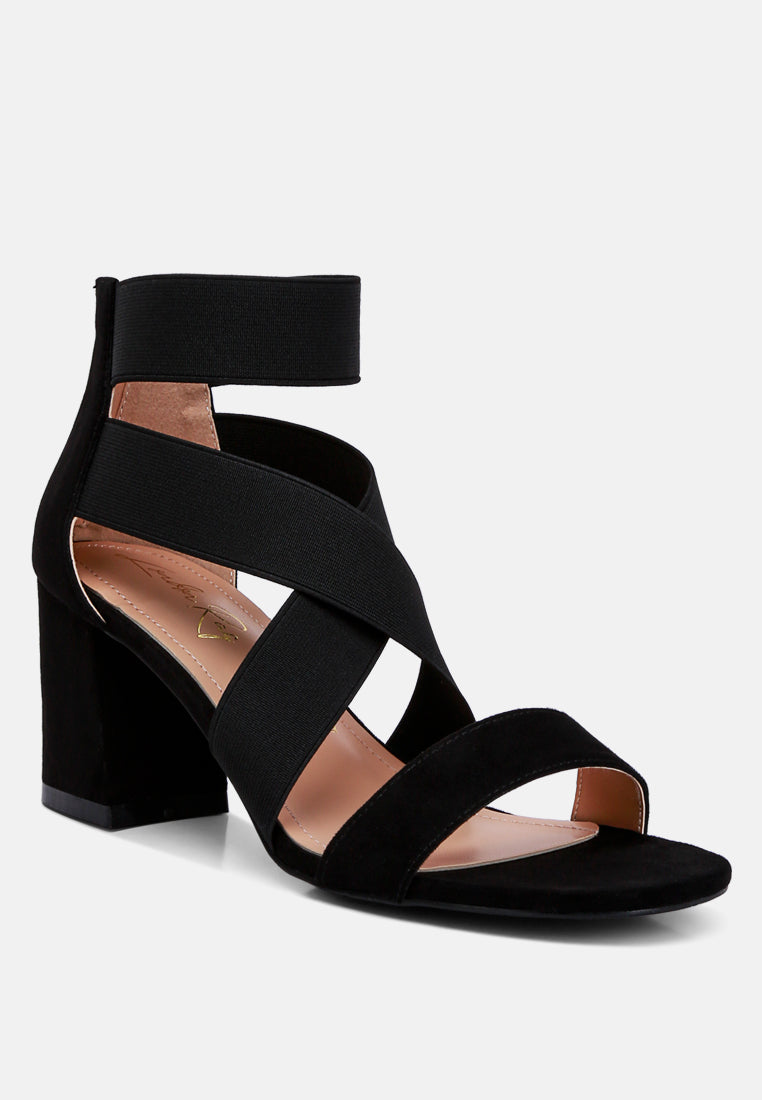 black strappy block heel sandals by mode#color_black
