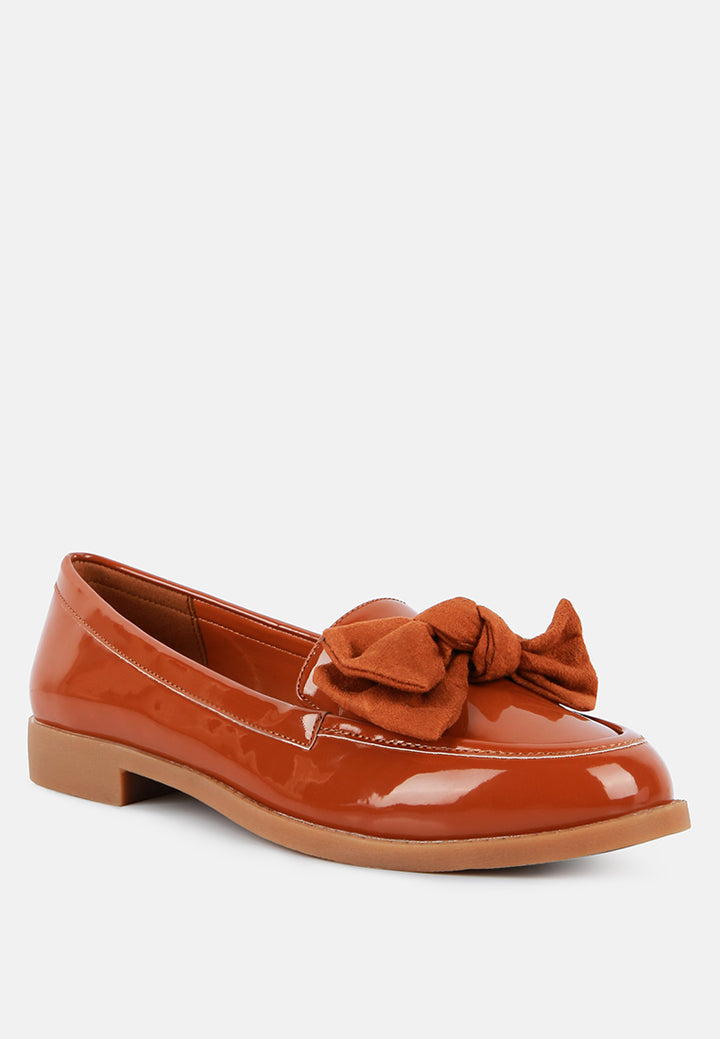 bowberry bow-tie patent loafers#color_tan