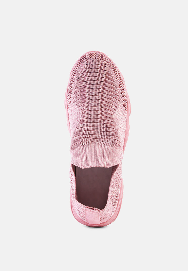 blade knitted  actives trainers#color_pink