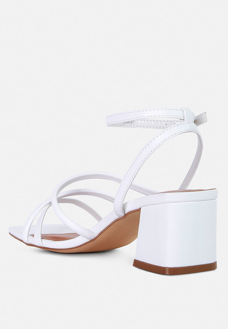 right pose faux leather block heel sandals by ruw#color_white