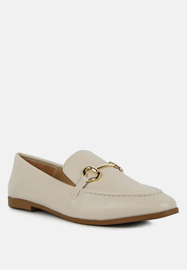 maurice semi casual faux leather loafers#color_ecru