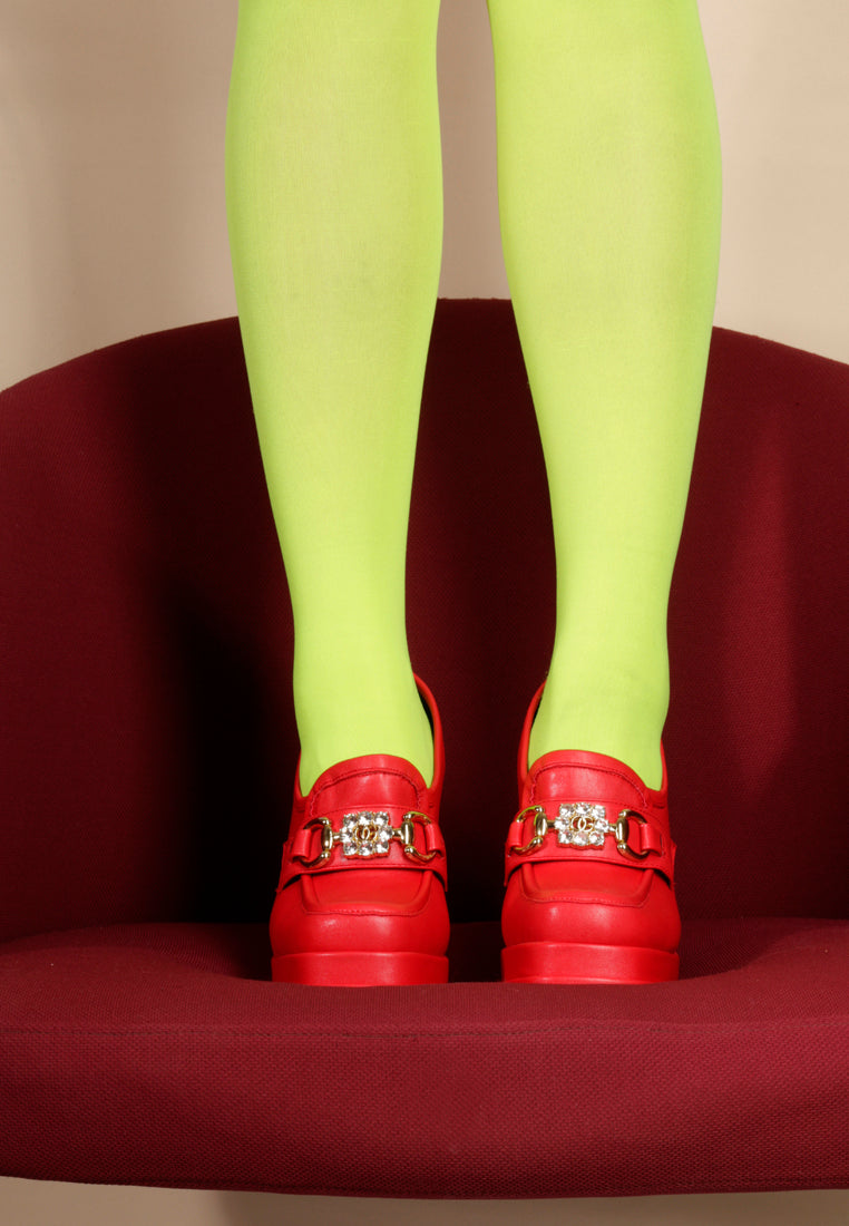 bratz high block heeled jewel loafers#color_red