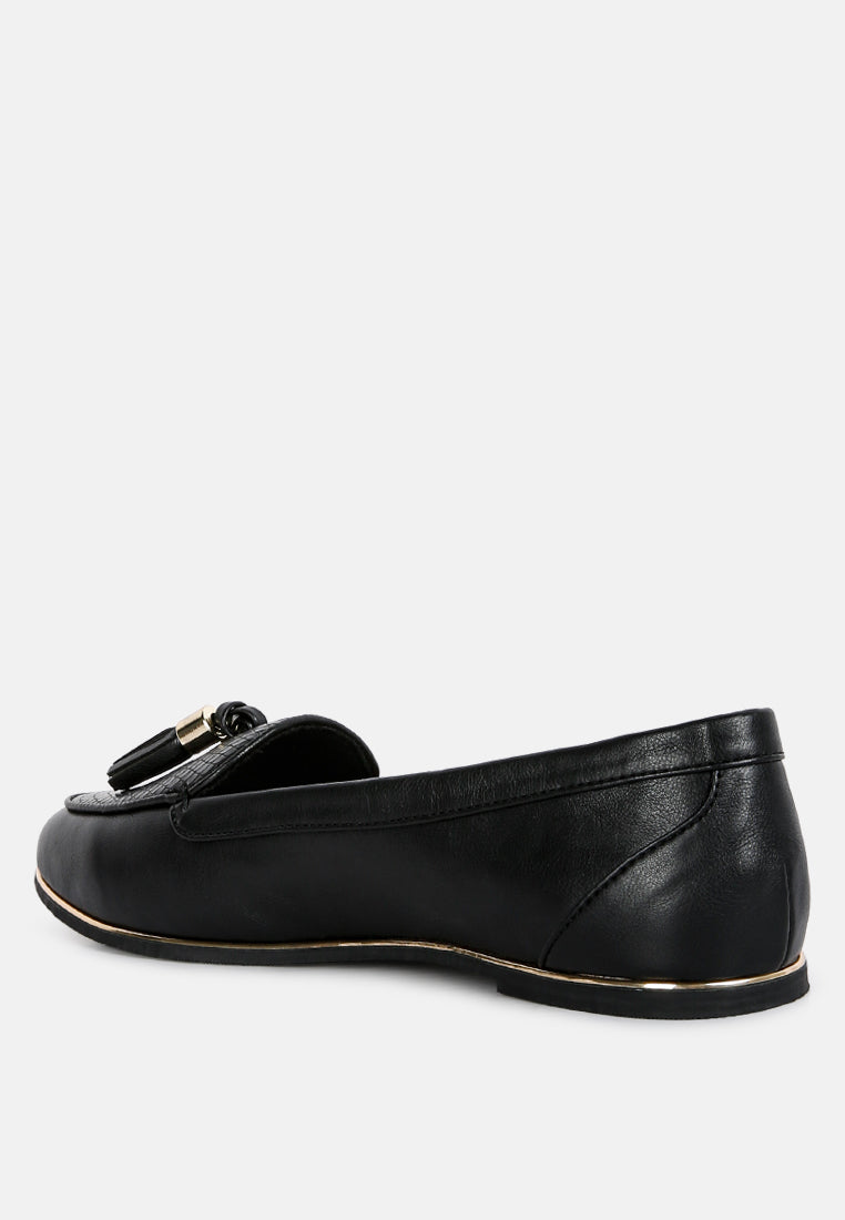 cabbose casual bow loafers#color_black