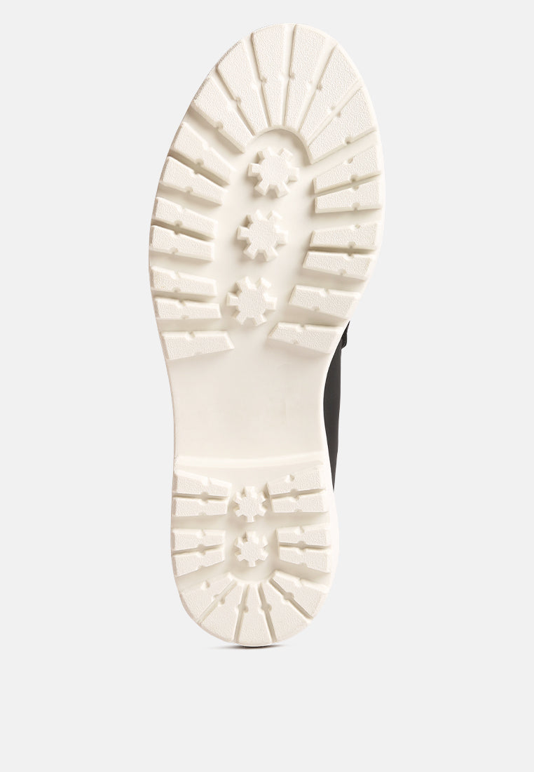 mosly semi casual lug loafer#color_black