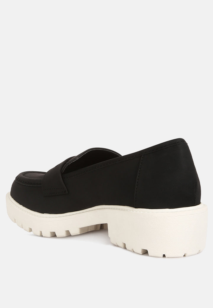 mosly semi casual lug loafer by ruw#color_black