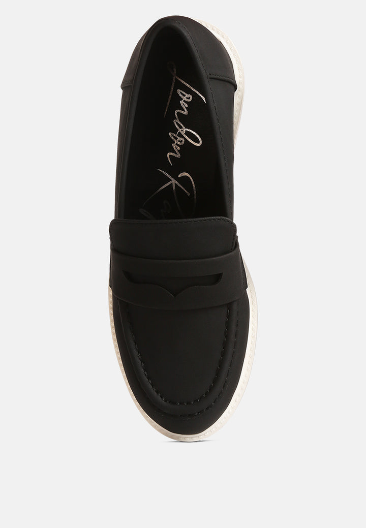 mosly semi casual lug loafer by ruw#color_black