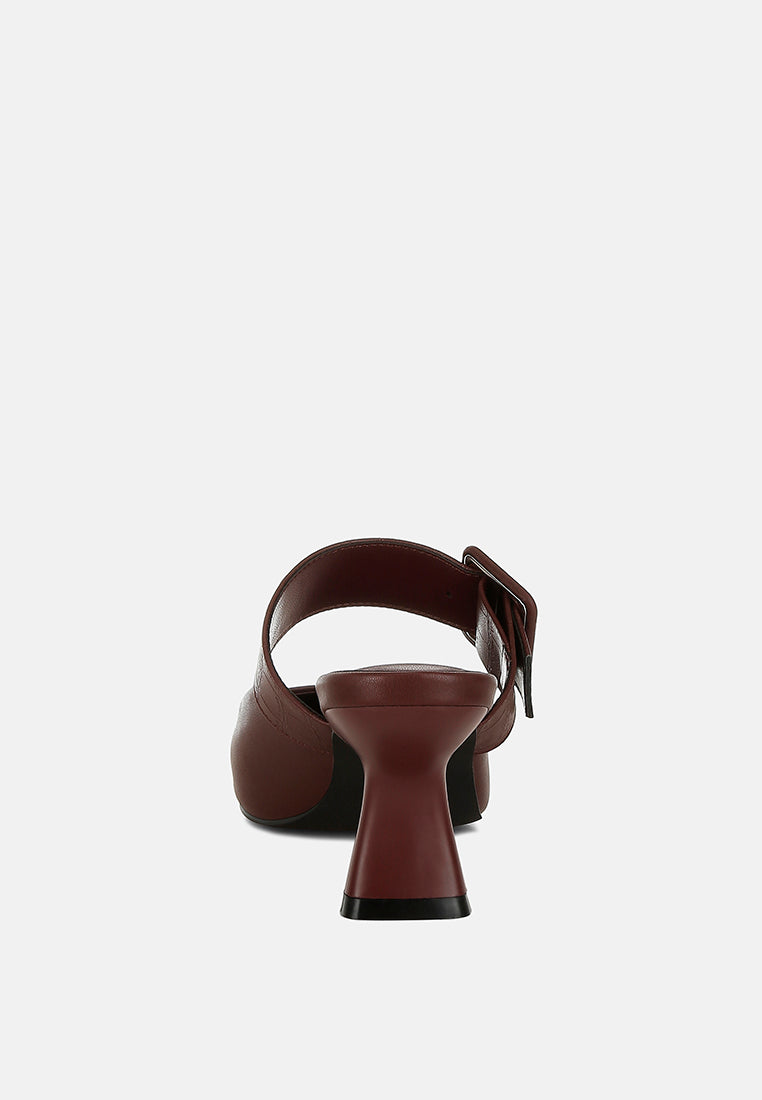 shein star slim block heel mules dengan mode#color_burgundy