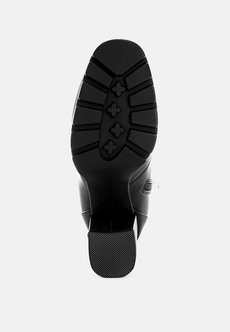 hamiltons lace up block heel boots by ruw#color_black