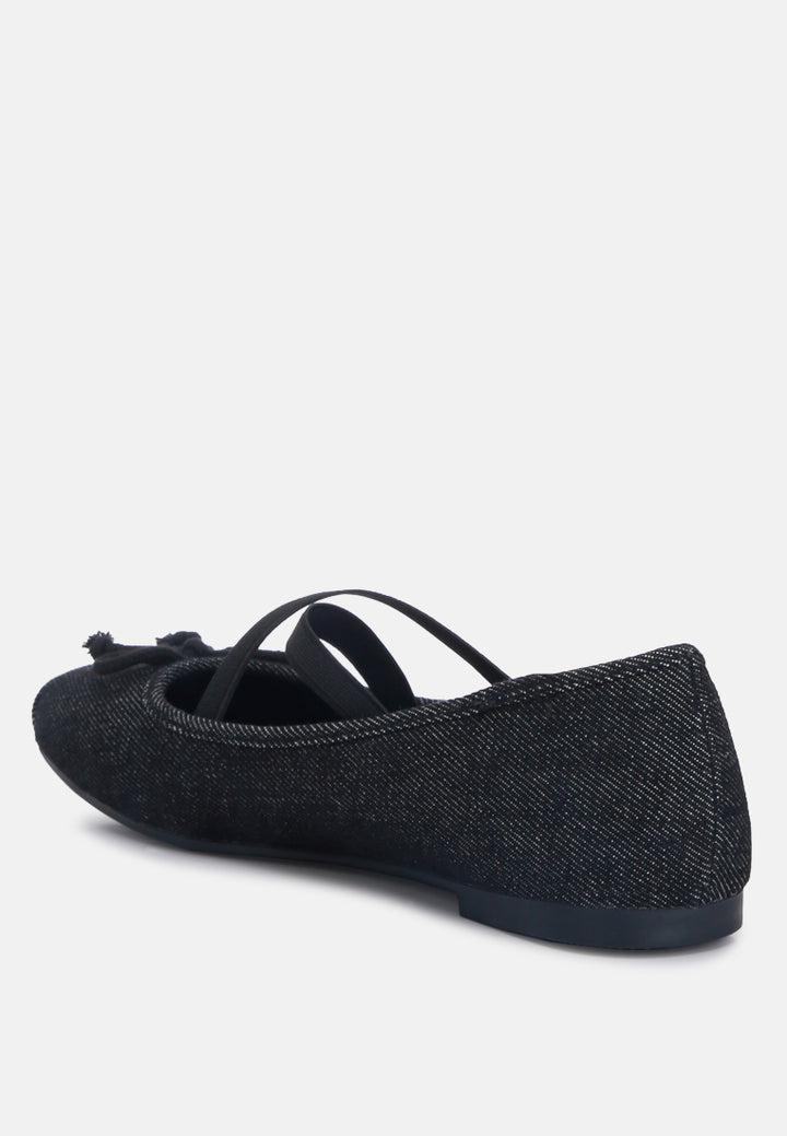 criss cross strap ballet flats by ruw#color_black