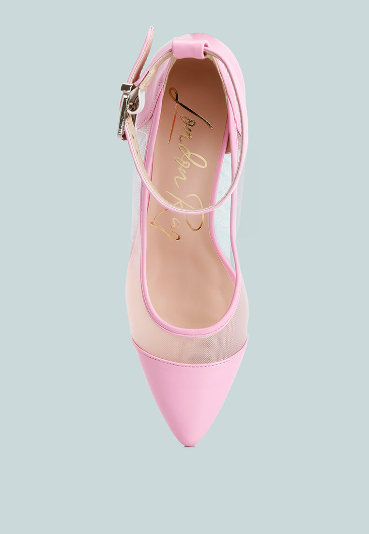 mesh pump sandals by rag#color_pink