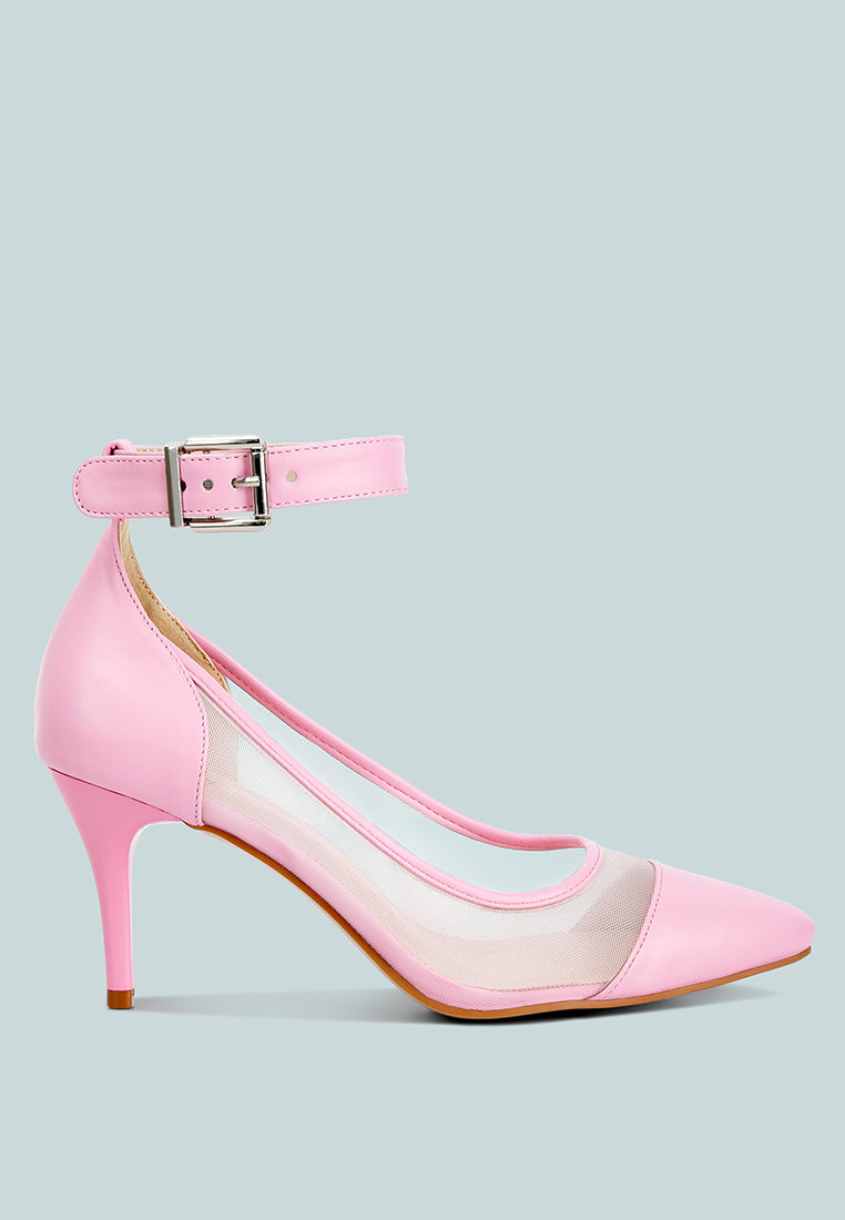 mesh pump sandals by rag#color_pink