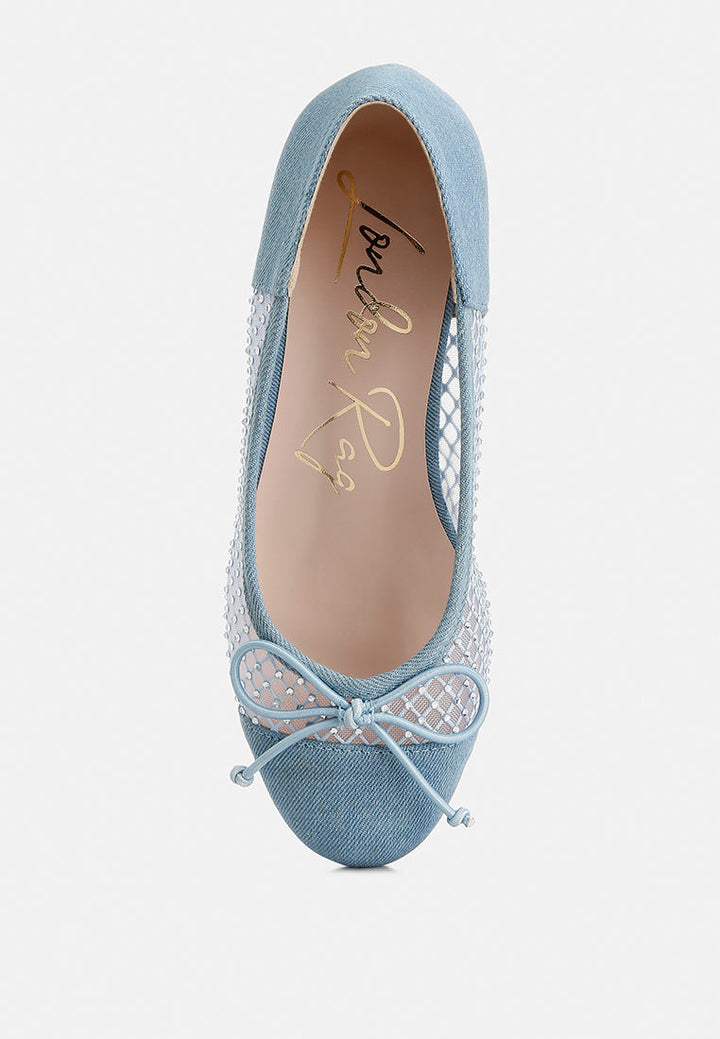 mesh pumps by rag#color_denim