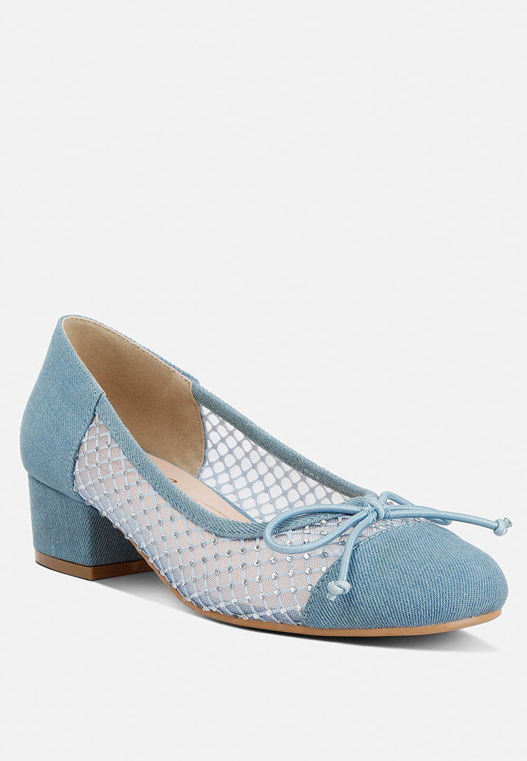 mesh pumps by rag#color_denim