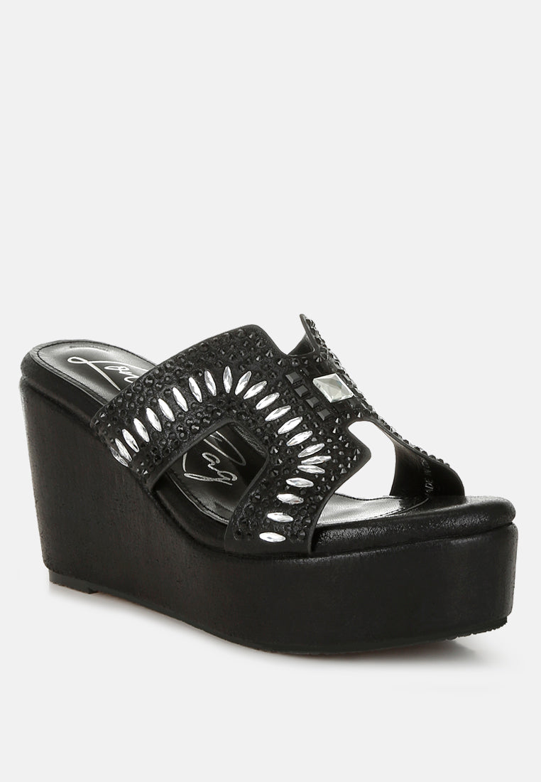 marnier diamante & rhinestone detail cut-out sandals#color_black