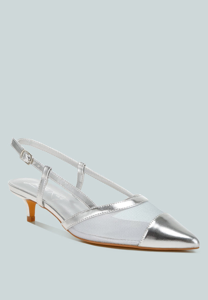 mesh slingback sandals by rag#color_silver