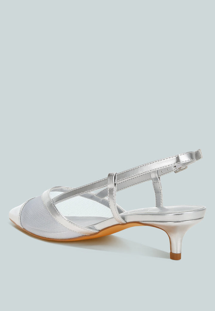 mesh slingback sandals by rag#color_silver