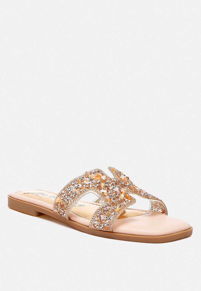 rhinestone detail cut-out flats by rag#color_pink