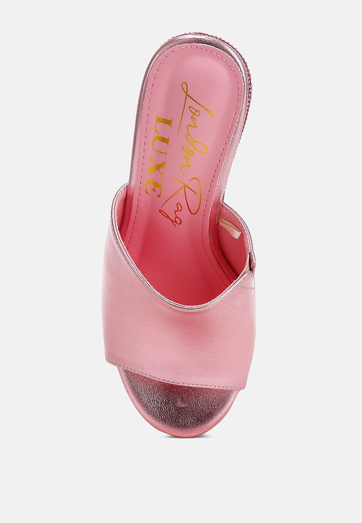 wedge heel peep toe sandals by ruw#color_pink