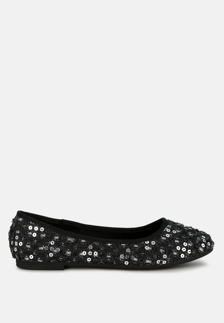sequin ballet flats by mode#color_black