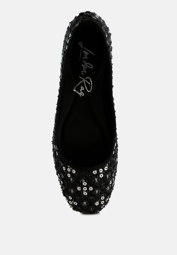 sequin ballet flats by mode#color_black