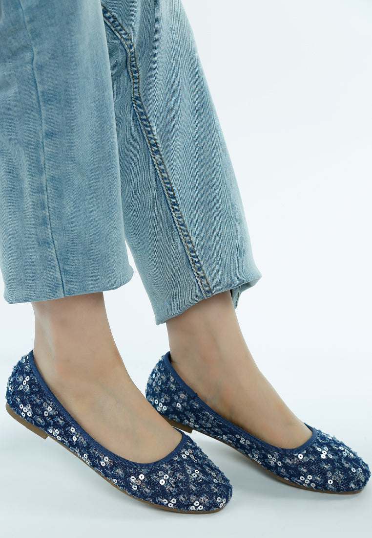 Sequin Ballet Flats By MODE