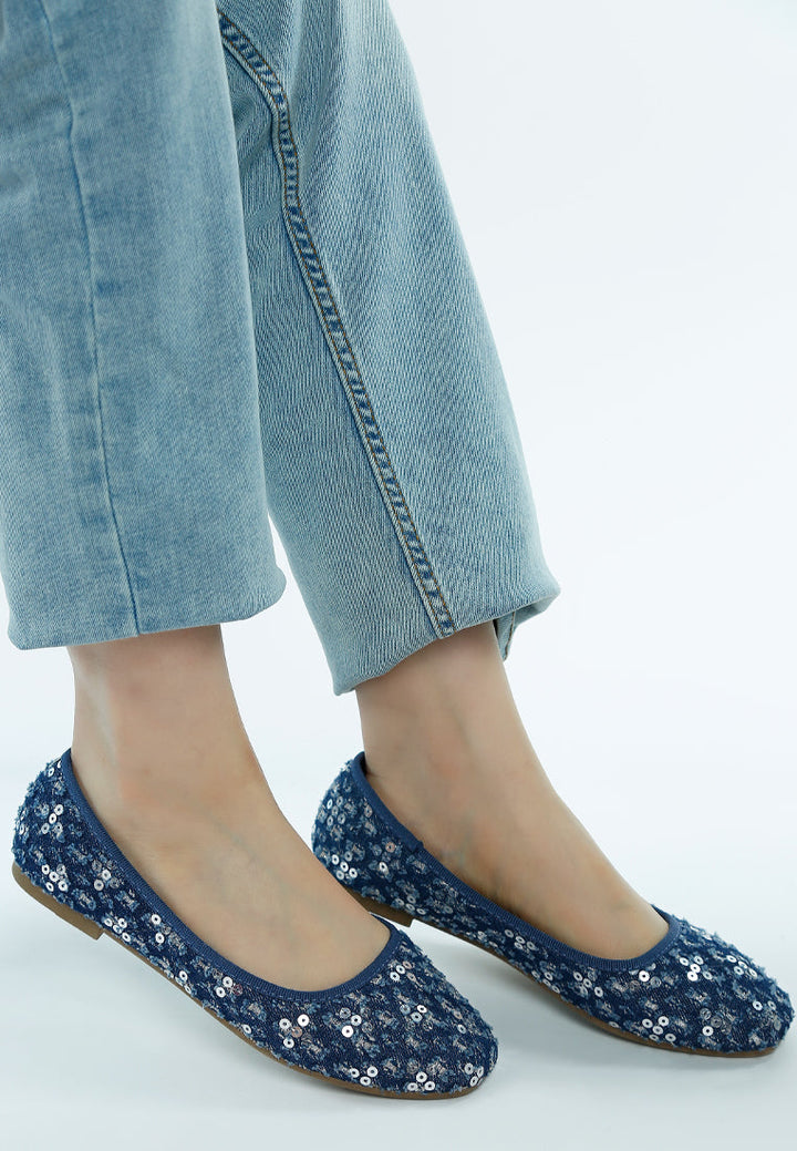 Sequin Ballet Flats By MODE