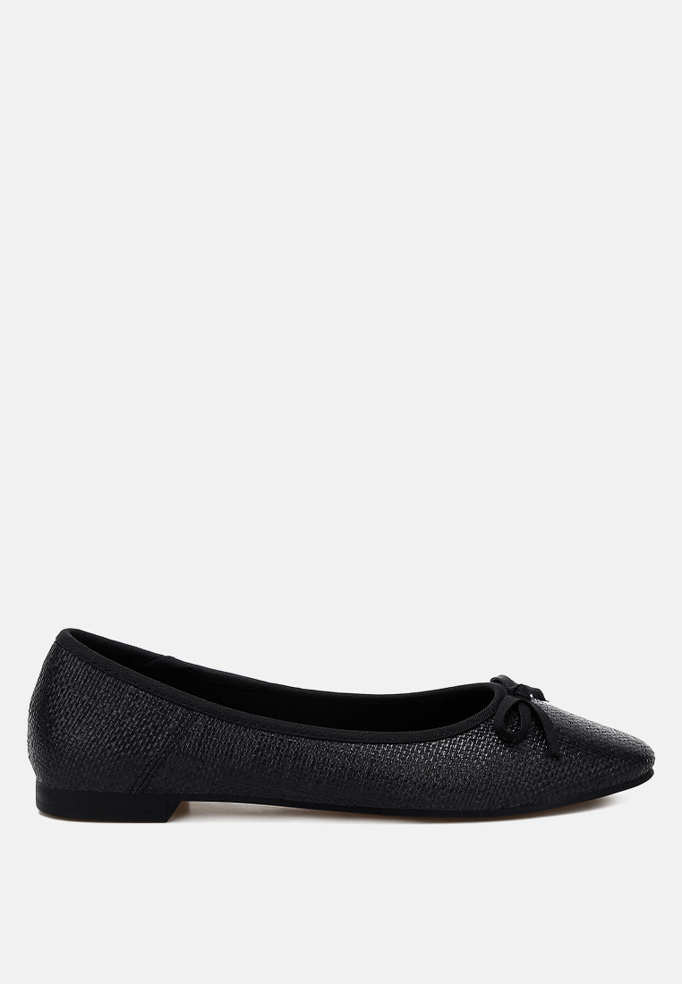 raffia ballet flats by rag#color_black