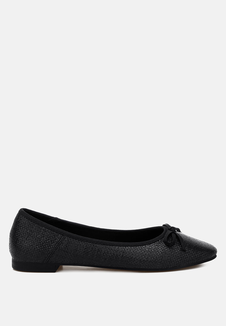 raffia ballet flats by rag#color_black