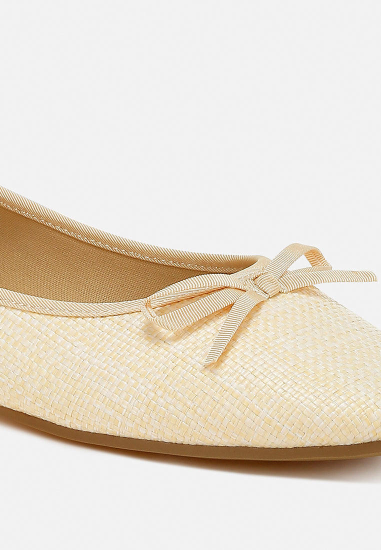 raffia ballet flats by rag#color_natural