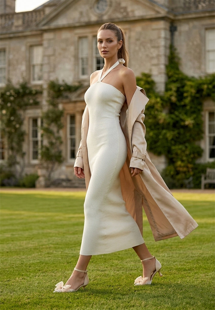 bow detail satin sandals by rag#color_beige