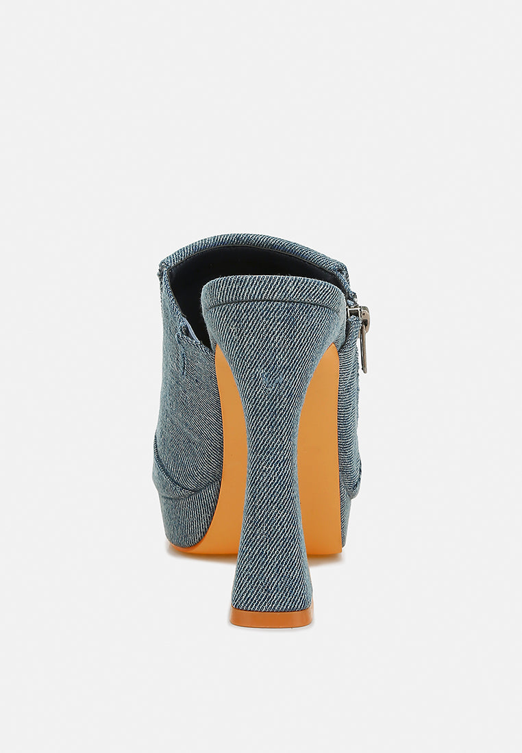 denim pouch detail sandals by rag#color_denim