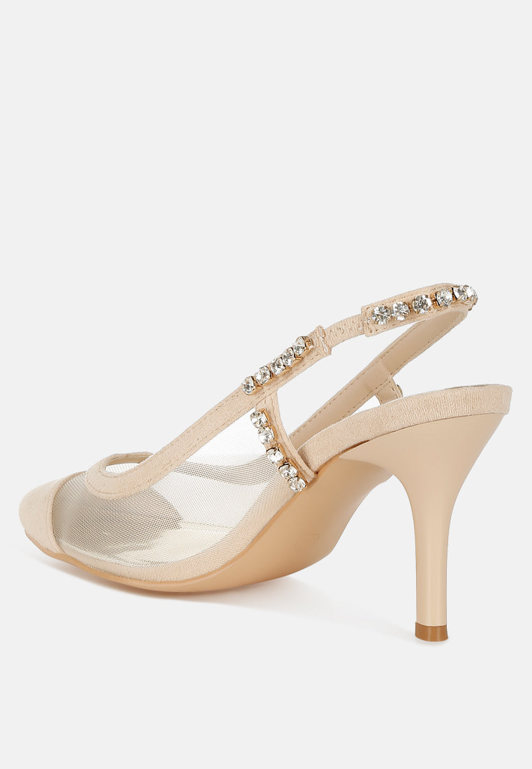 stiletto heel slingback sandals in beige by rag#color_beige
