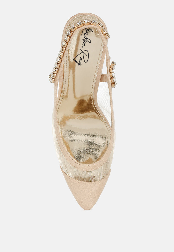 stiletto heel slingback sandals in beige by rag#color_beige
