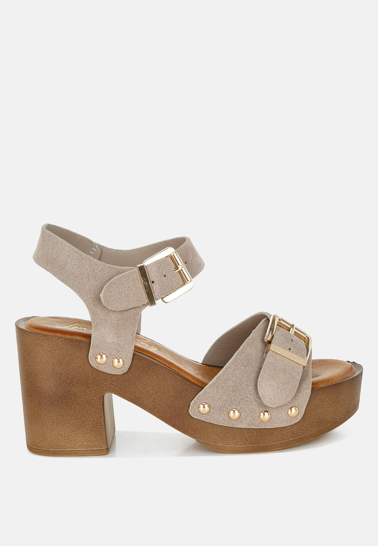 lhasa real suede leather clog sandals by mode#color_beige