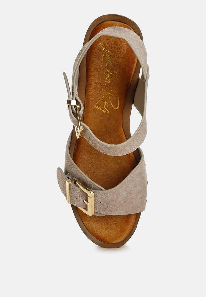 lhasa real suede leather clog sandals by mode#color_beige