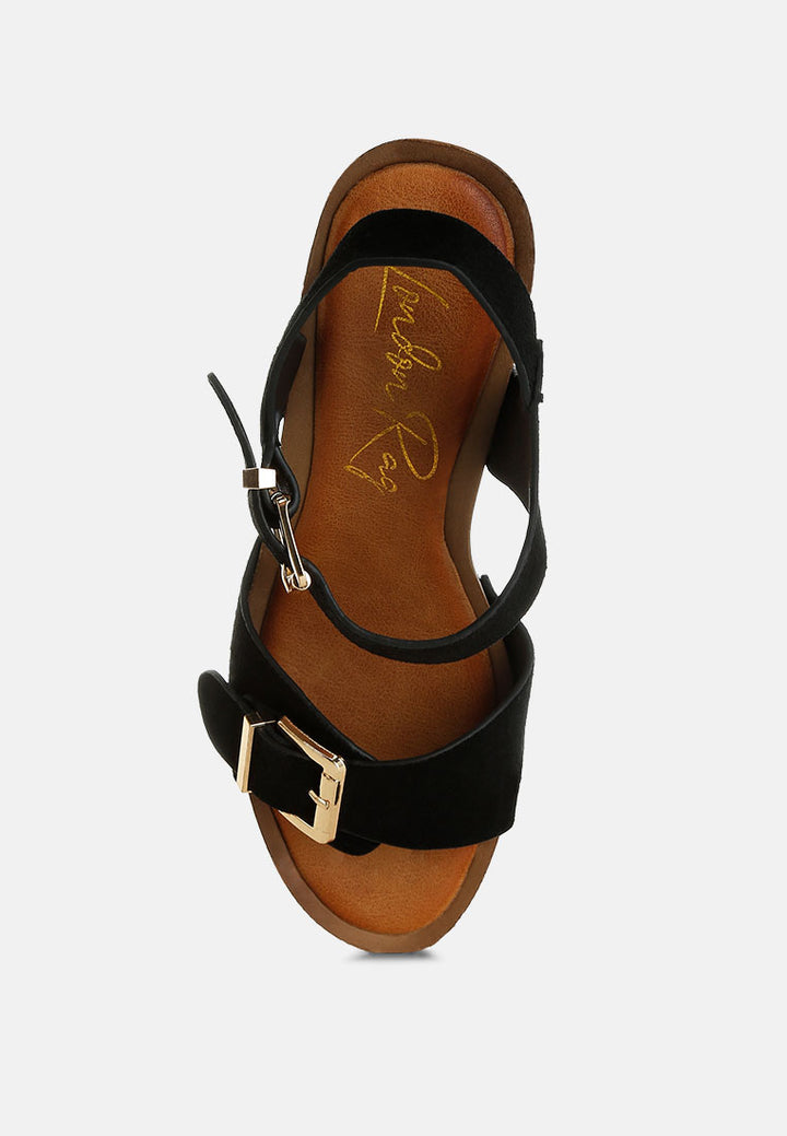 lhasa real suede leather clog sandals by mode#color_black