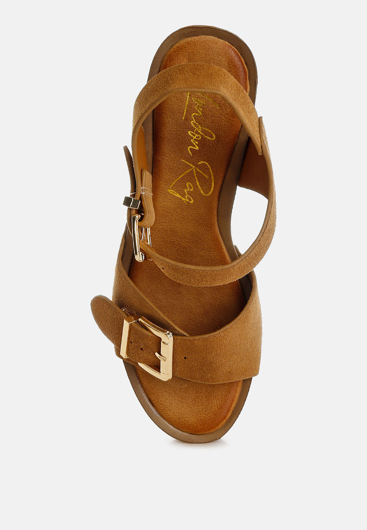 lhasa real suede leather clog sandals by mode#color_tan