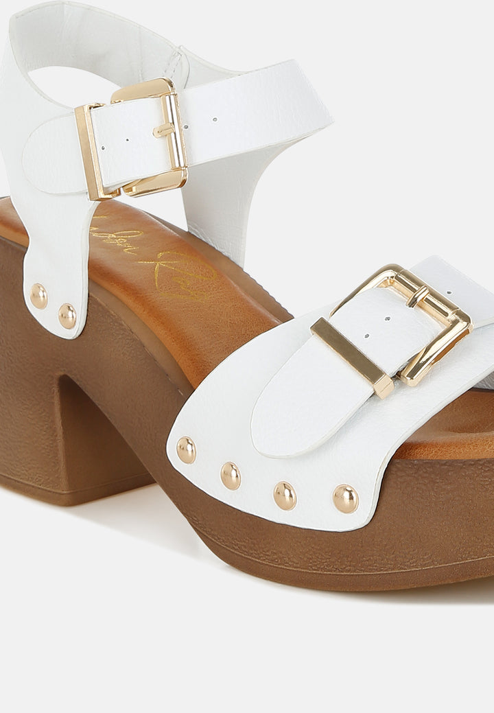 ompasa genuine leather clog sandals by mode#color_white