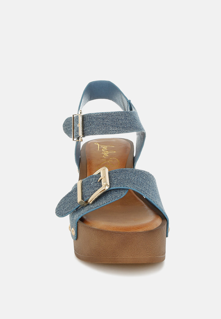 vipasa studded denim clog sandals by mode#color_denim