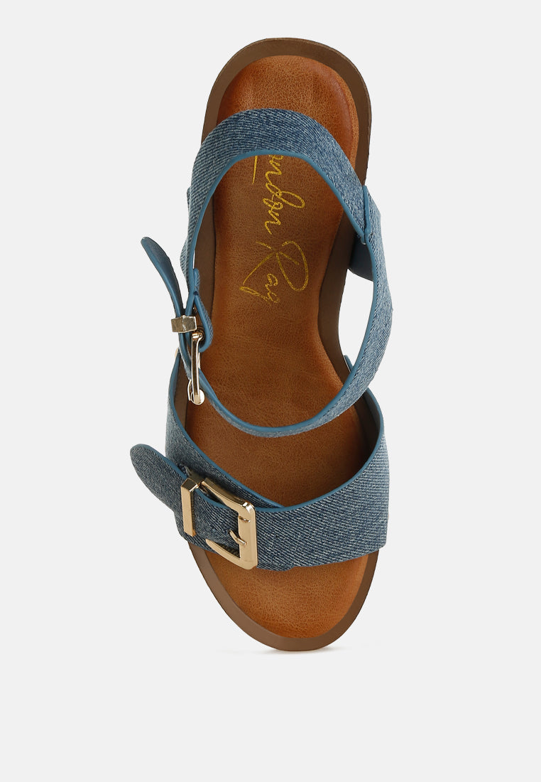 vipasa studded denim clog sandals by mode#color_denim