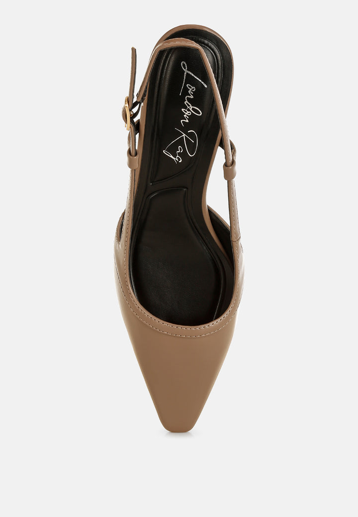 luxton slingback pin buckle kitten heels#color_taupe