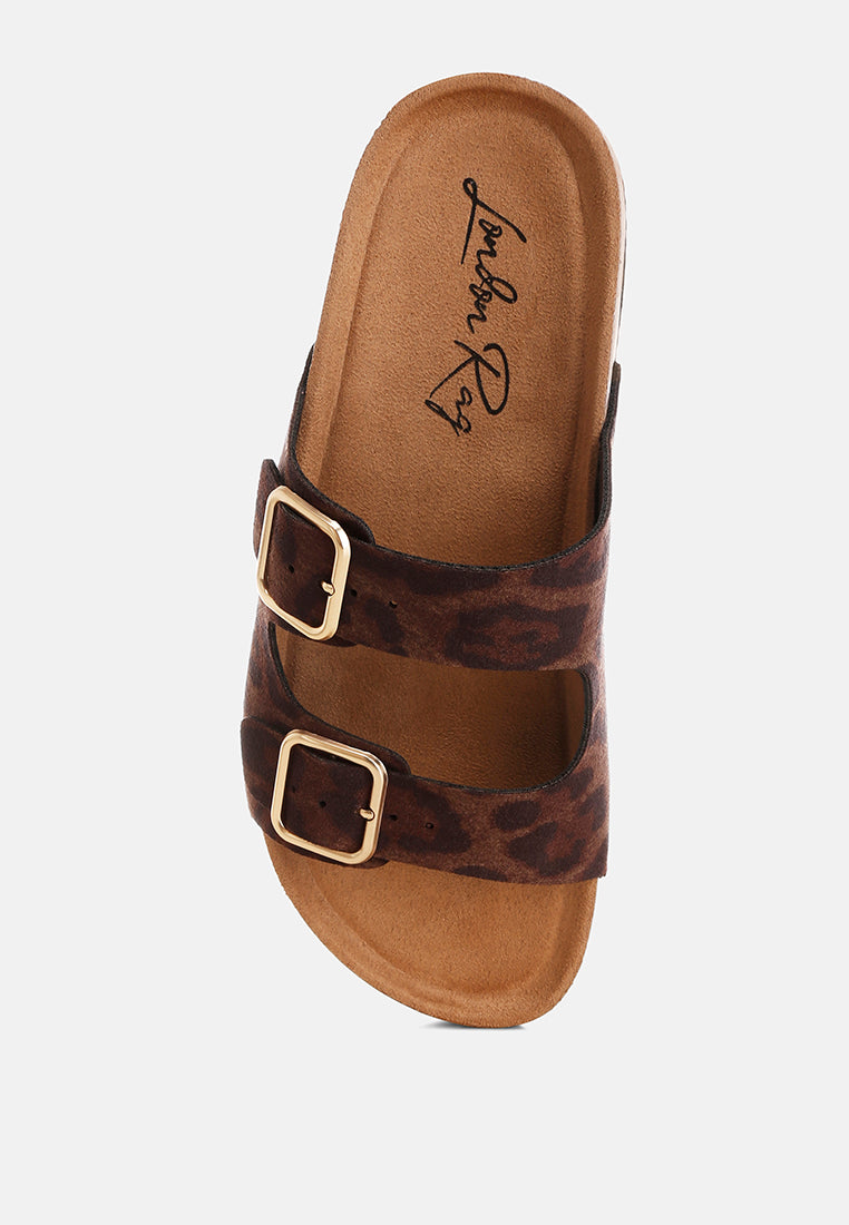 gloriosa the double strap slide sandals#color_leopard-nubuck-faux-leather