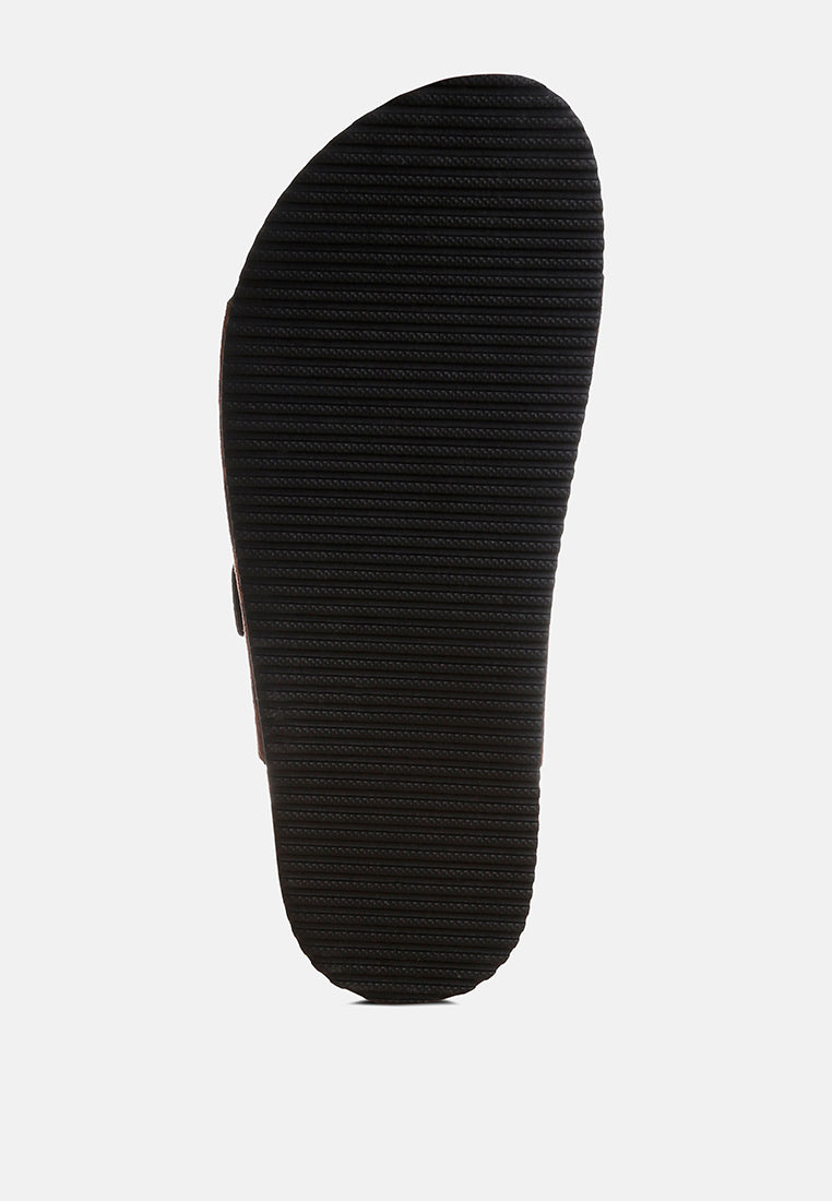 gloriosa the double strap slide sandals#color_leopard-nubuck-faux-leather