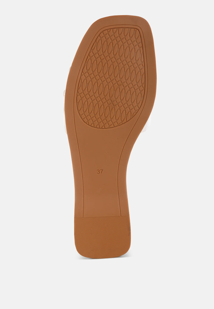 nakasa beaded faux leather slip ons by ft#color_white