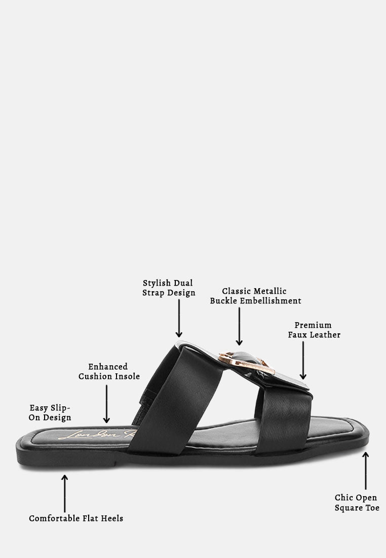 gladiator flat slip ons by mode#color_black